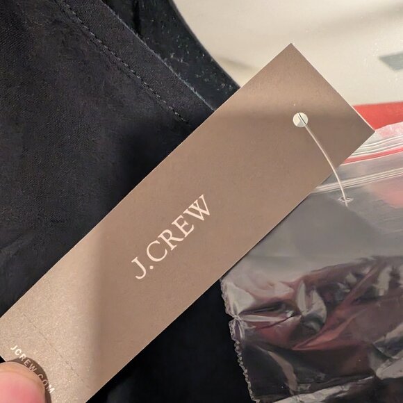 J. Crew Calliste Black Cotton Voile Dress 2X - runs large - Picture 3 of 5